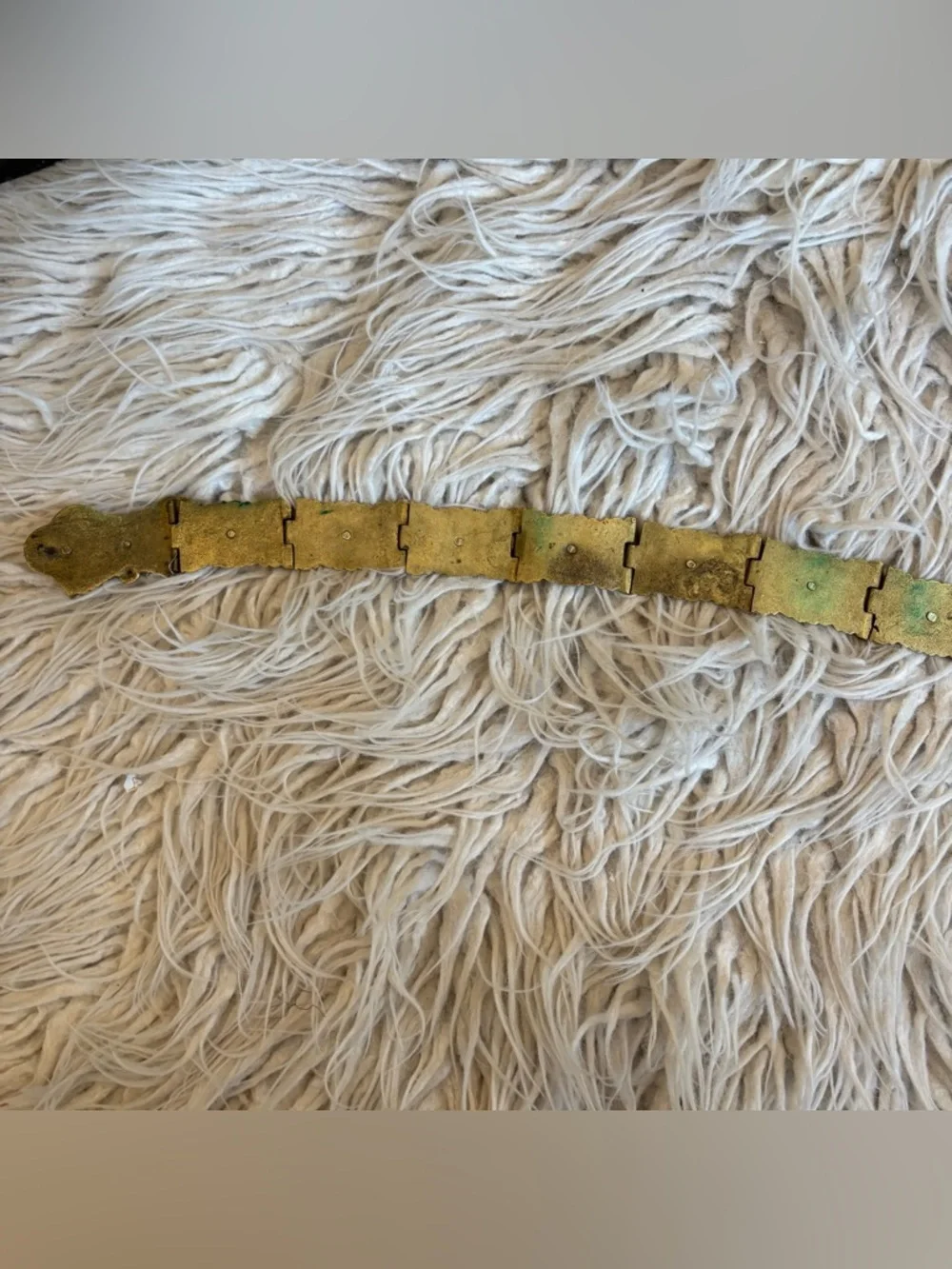 19th Century Antique Ottoman Turkish c1800s Brass Niello Paneled Pictorial Belt